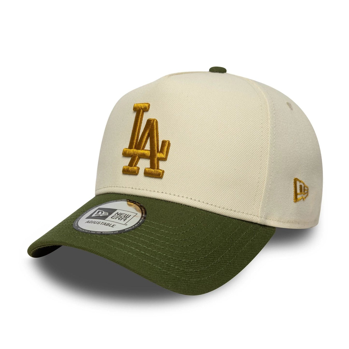 Los Angeles Dodgers World Series Patch Beige 9FORTY E-Frame Snapback