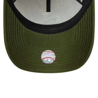 Los Angeles Dodgers World Series Patch Beige 9FORTY E-Frame Snapback