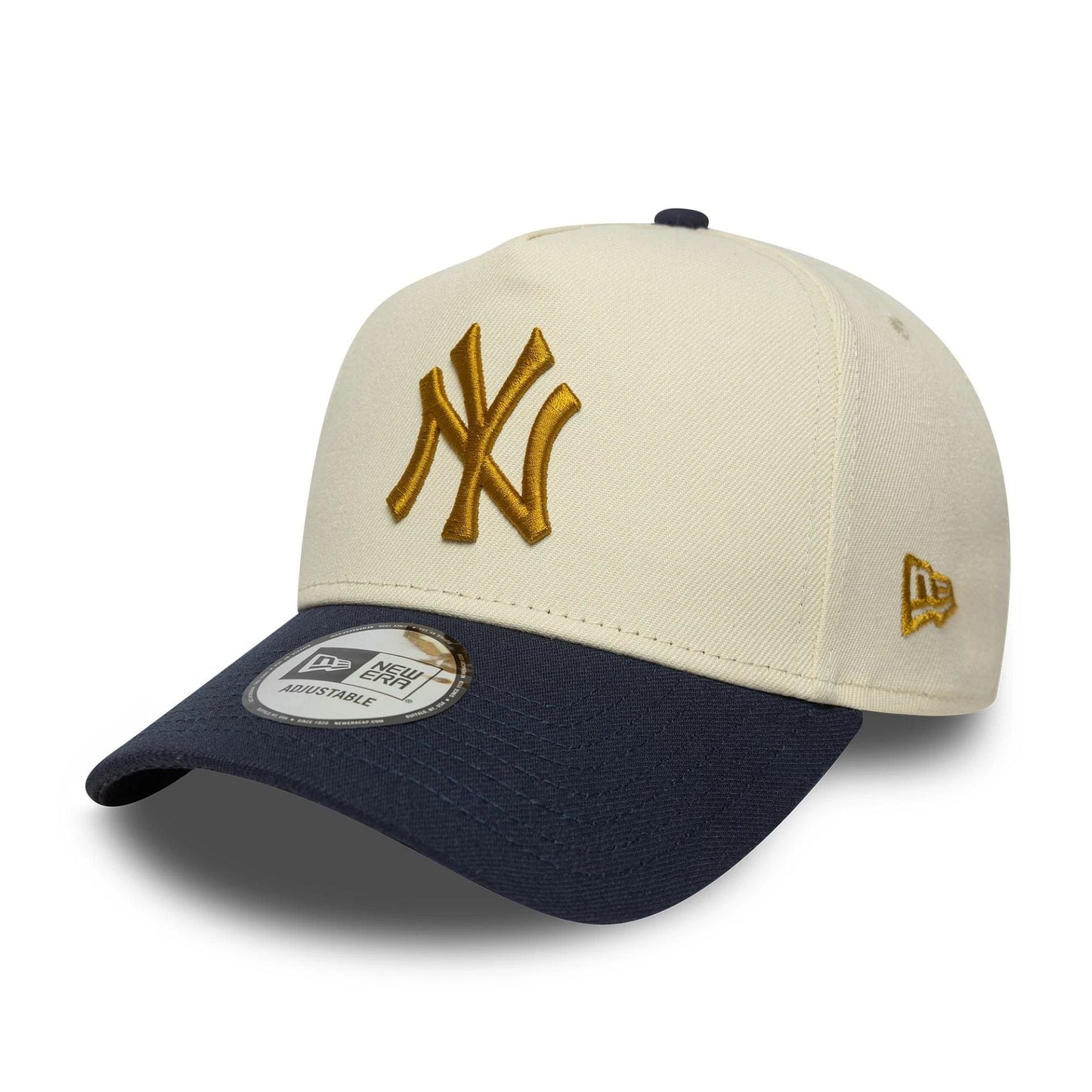 New York Yankees World Series Patch Beige 9FORTY E-Frame Snapback