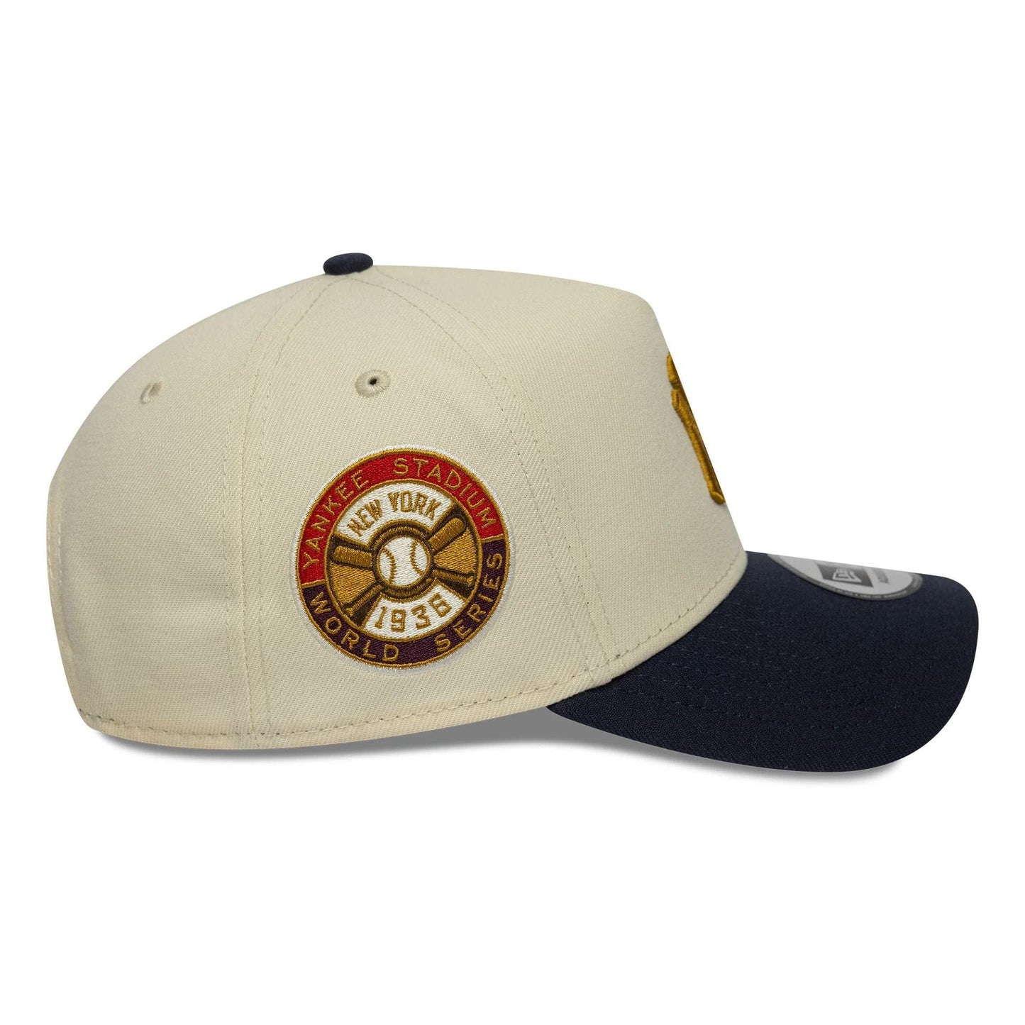 New York Yankees World Series Patch Beige 9FORTY E-Frame Snapback