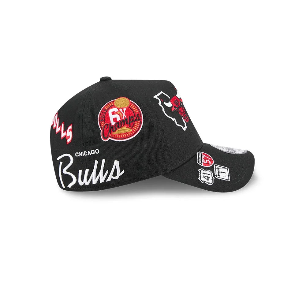 Chicago Bulls All Over Team 9FORTY A-Frame Snapback