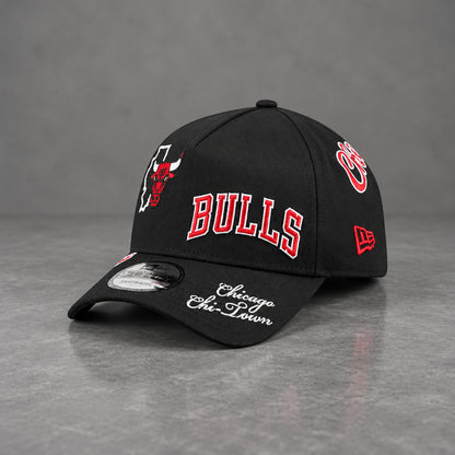 Chicago Bulls All Over Team 9FORTY A-Frame Snapback