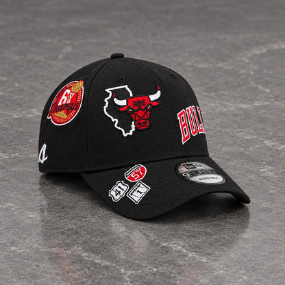 Chicago Bulls All Over Team 9FORTY A-Frame Snapback