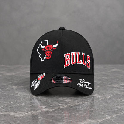 Chicago Bulls All Over Team 9FORTY A-Frame Snapback