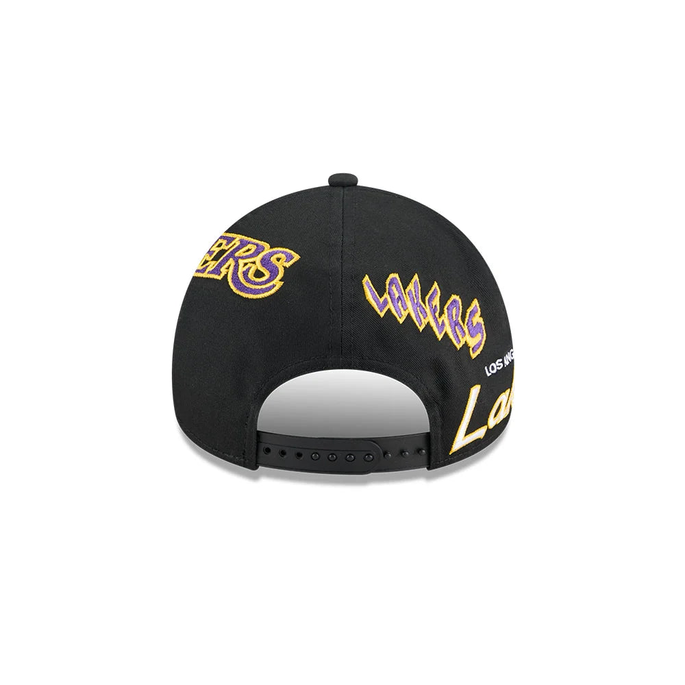 Los Angeles Lakers All Over Team 9FORTY A-Frame Snapback