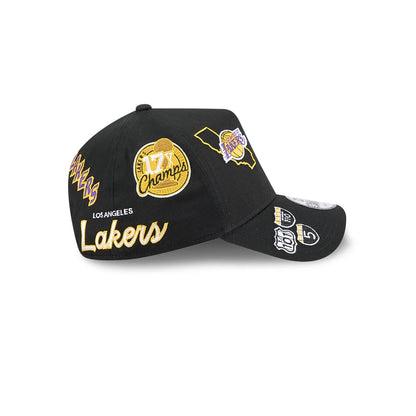 Los Angeles Lakers All Over Team 9FORTY A-Frame Snapback