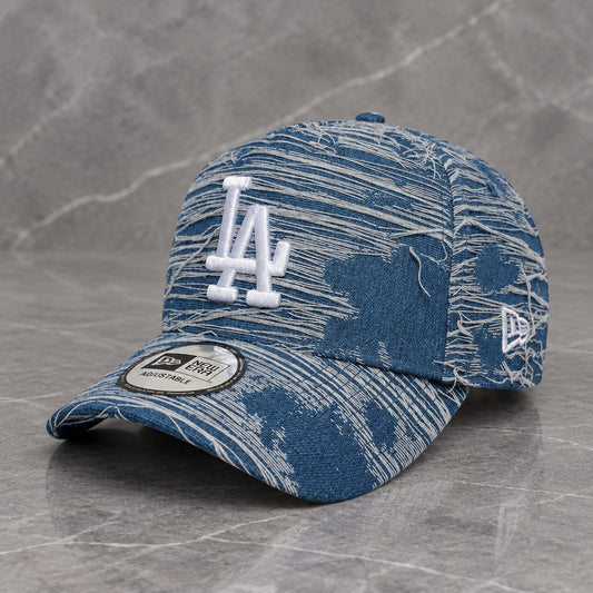 Los Angeles Dodgers Distressed Denim 9FORTY E-Frame Snapback