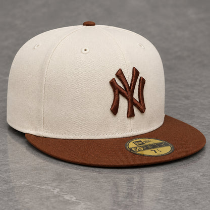 New York Yankees League Essential Beige Brown 59FIFTY Fitted