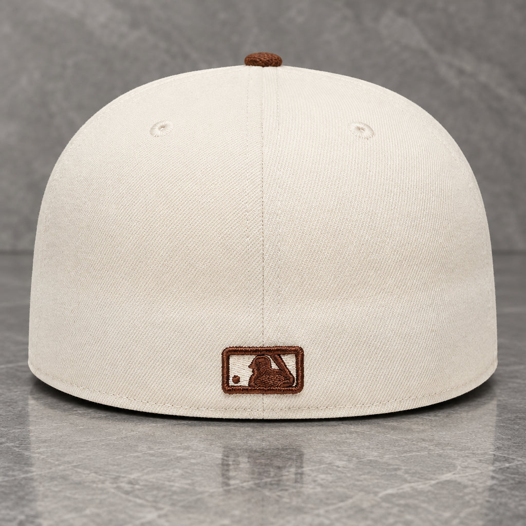 New York Yankees League Essential Beige Brown 59FIFTY Fitted