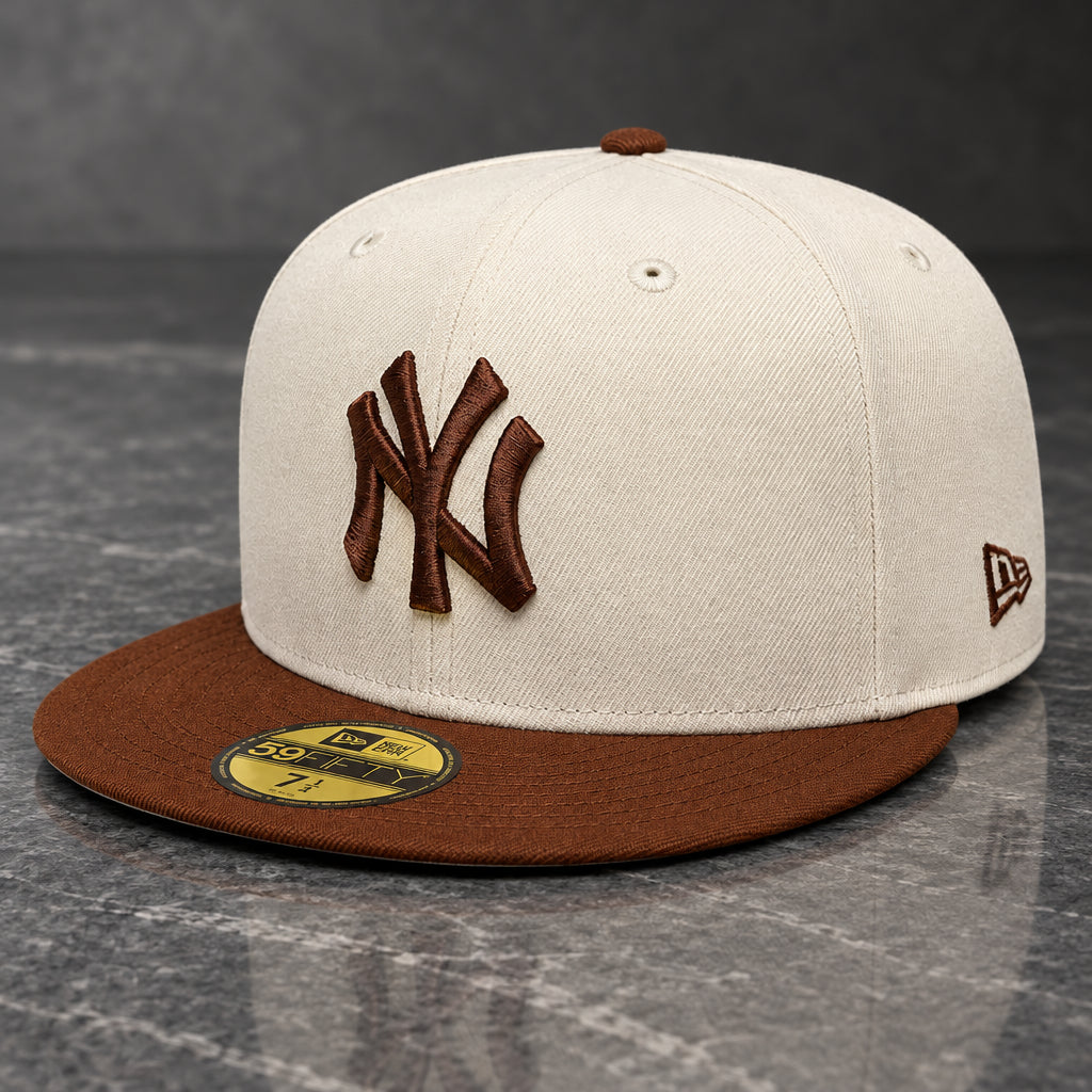 New York Yankees League Essential Beige Brown 59FIFTY Fitted