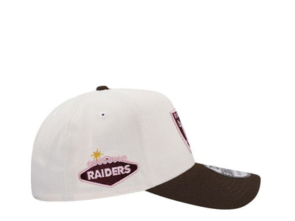 Las Vegas Raiders Crema y Viscera Cafe 9FORTY A-Frame Snapback