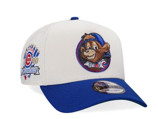 Chicago Cubs Crema y Viscera Azul 9FORTY A-Frame Snapback