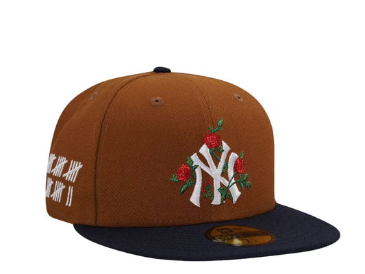 New York Yankees Cafe y Viscera Azul Navy 59FIFTY Fitted