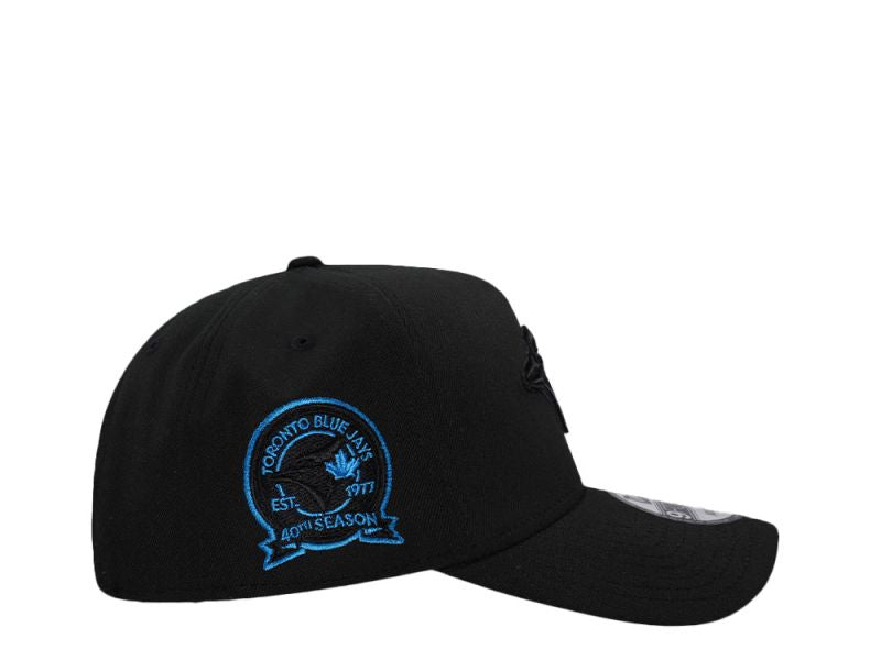 Toronto Blue Jays Negra 9FORTY A-Frame Snapback