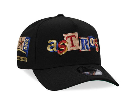 Houston Astros Script Negra 9FORTY A-Frame Snapback