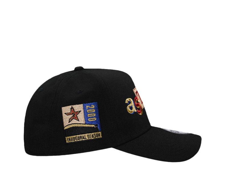 Houston Astros Script Negra 9FORTY A-Frame Snapback