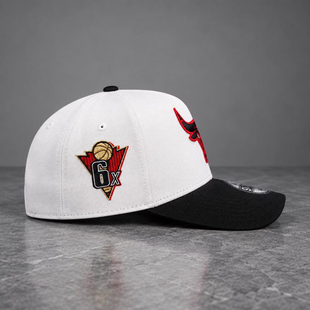 Chicago Bulls 6x Champions Chrome Two Tone 9FORTY A-Frame Snapback