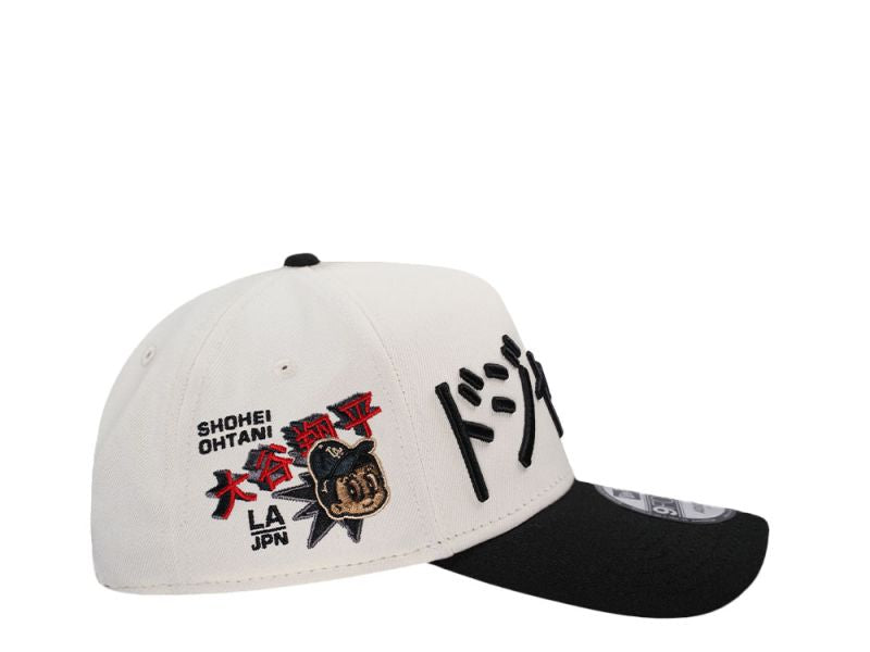 Los Angeles Dodgers Shohei Ohtani Crema y Viscera Negra 9FORTY A-Frame Snapback