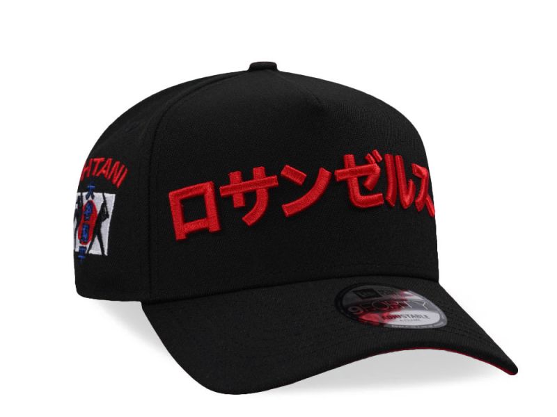 Los Angeles Dodgers Shohei Ohtani Black Red Prime Edition 9FORTY A-Frame Snapback