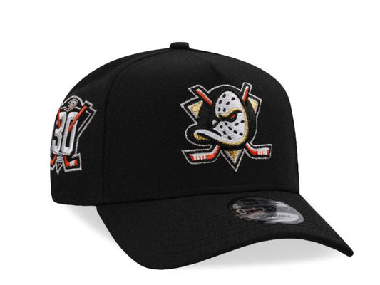 Anaheim Ducks Negra 9FORTY A-Frame Snapback