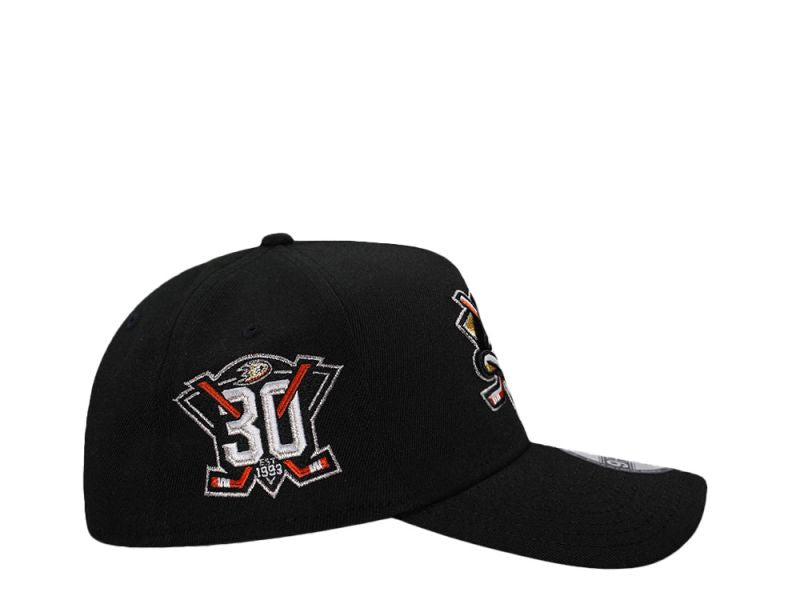 Anaheim Ducks Negra 9FORTY A-Frame Snapback
