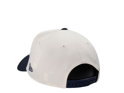 New York Yankees Crema y Viscera Azul Marino con Rosa 9FORTY A-Frame Snapback