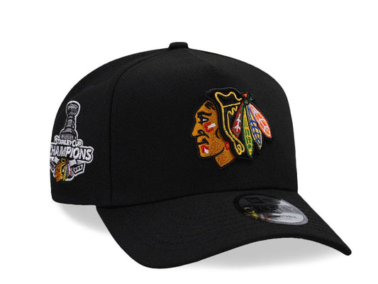 Chicago Blackhawks Negra 9FORTY A-Frame Snapback
