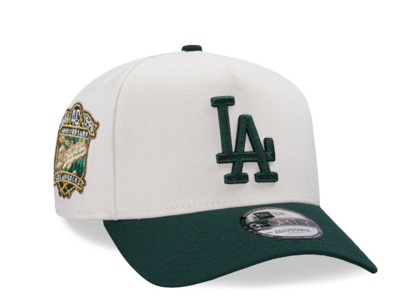 Los Angeles Dodgers Crema y Viscera Verde 9FORTY A-Frame Snapback