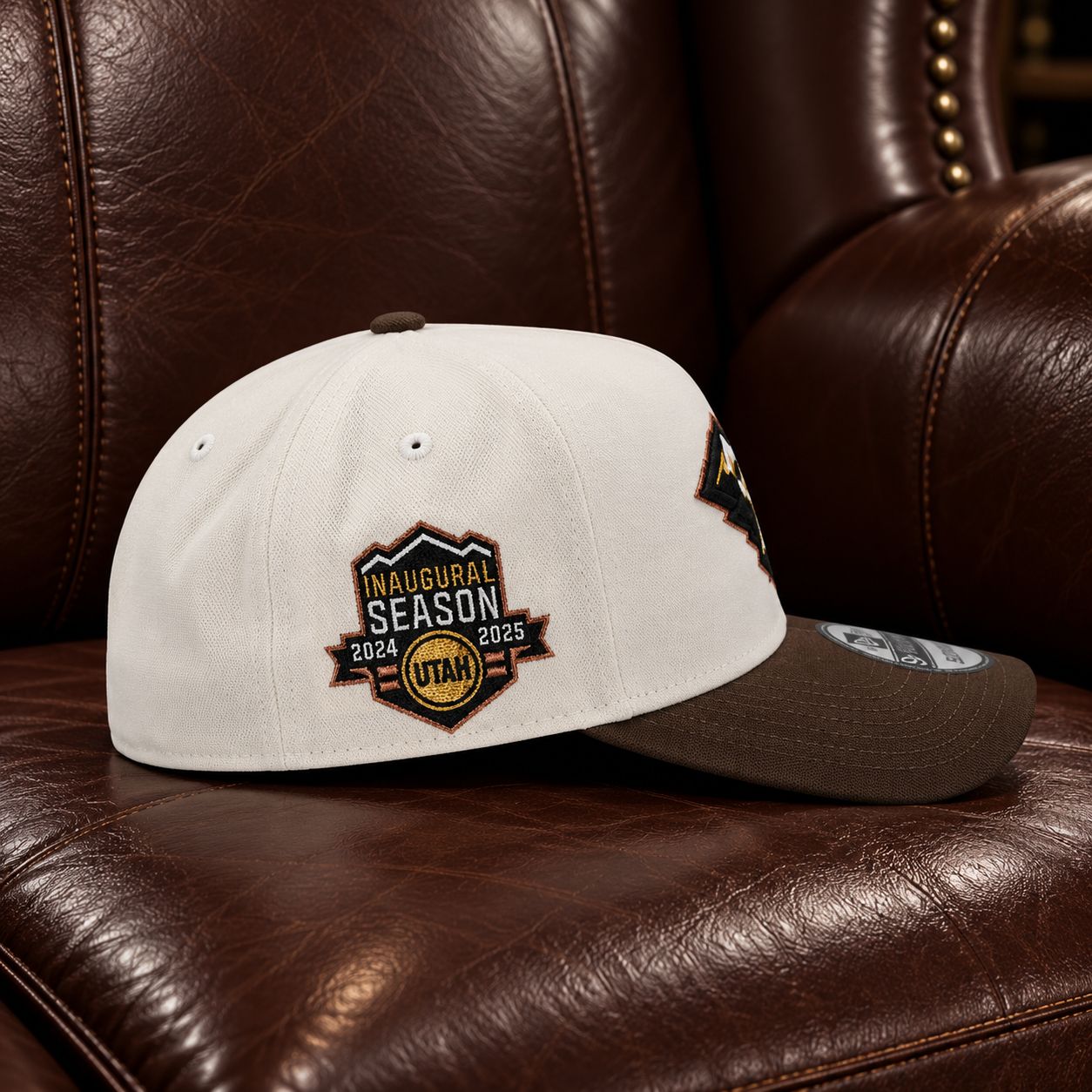 Utah Mammoth Inaugural Season Chrome Two Tone Edition 9FORTY A-Frame Snapback