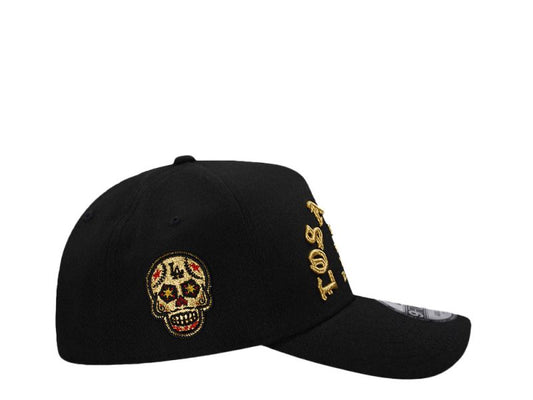 Los Angeles Dodgers Black Gold Skull Edition 9FORTY A-Frame Snapback