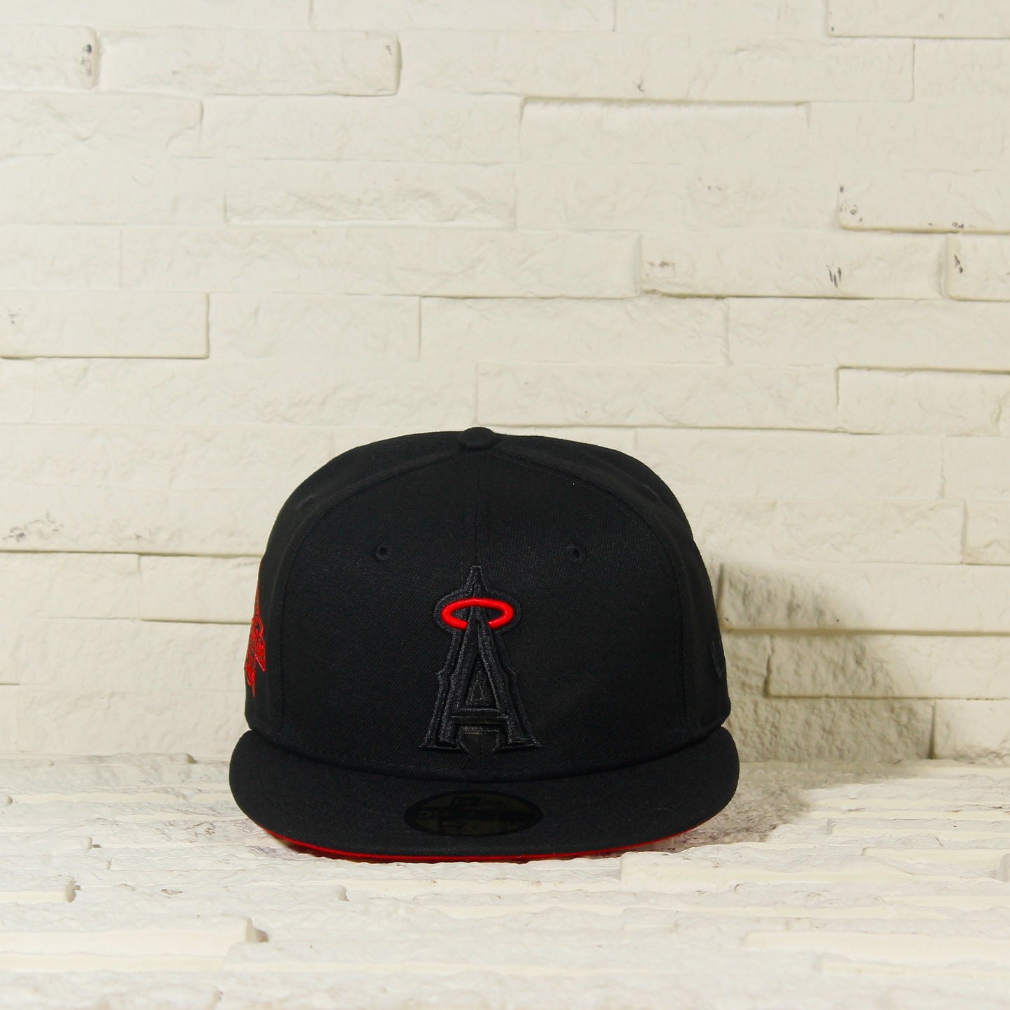 Anaheim Angels Negra y Roja 59FIFTY Fitted