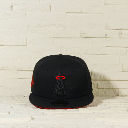 Anaheim Angels Negra y Roja 59FIFTY Fitted