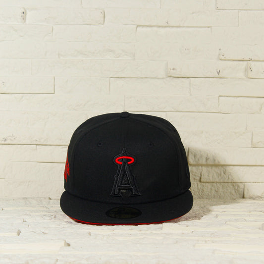 Anaheim Angels Negra y Roja 59FIFTY Fitted