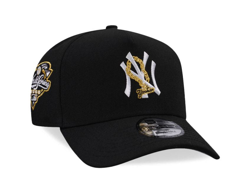New York Yankees Negra con Cadena de Oro 9FORTY A-Frame Snapback