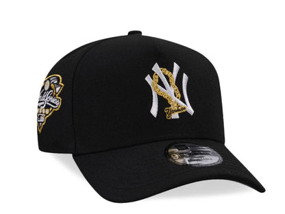 New York Yankees Negra con Cadena de Oro 9FORTY A-Frame Snapback