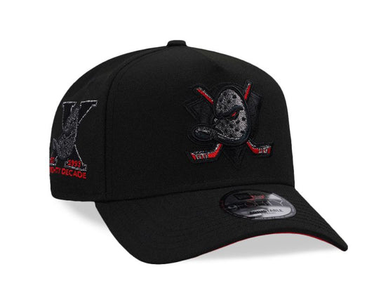 Anaheim Ducks Negra 9FORTY A-Frame Snapback