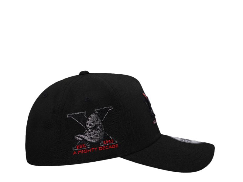 Anaheim Ducks Negra 9FORTY A-Frame Snapback