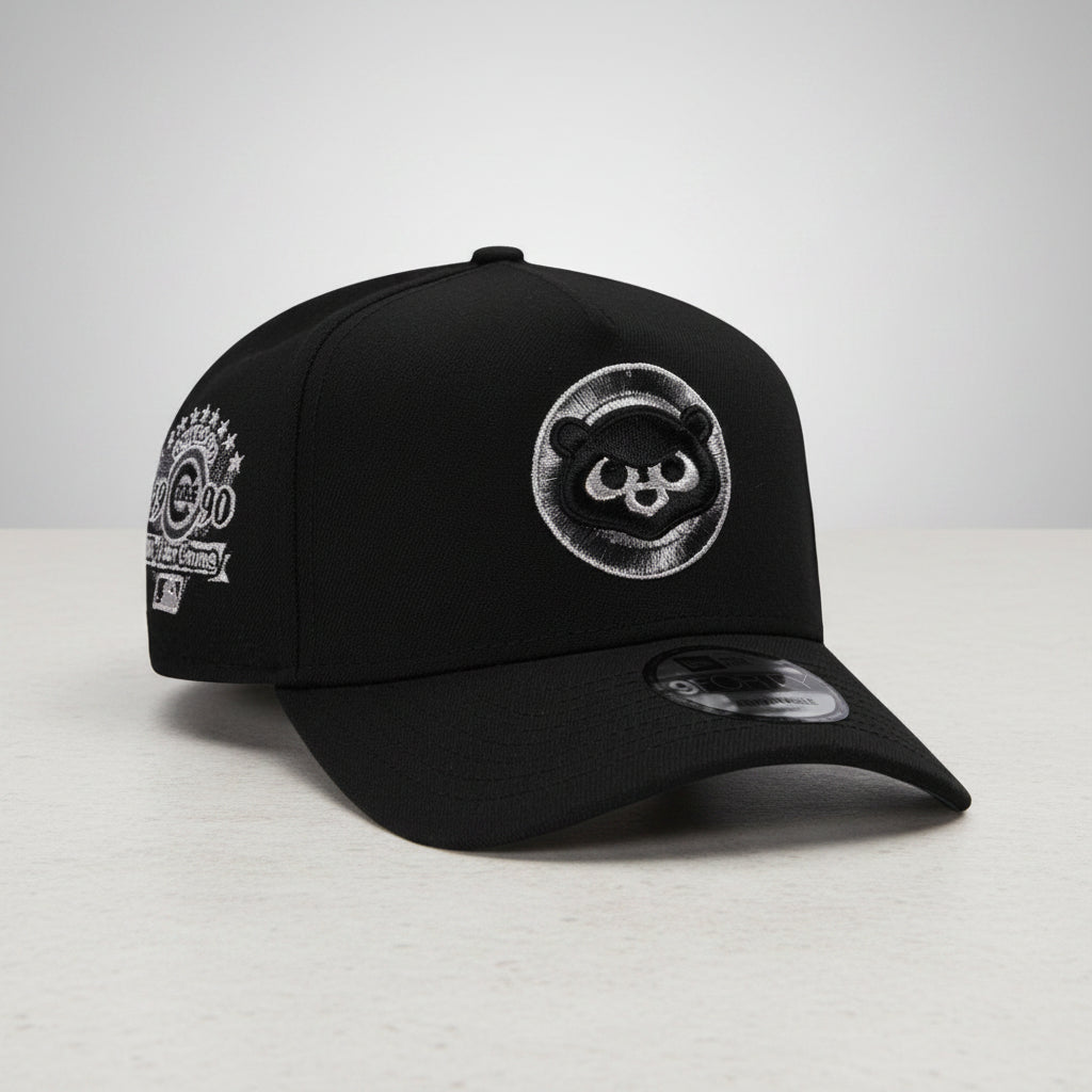 Chicago Cubs Liquid Titanium Silver Edition 9FORTY A-Frame Snapback