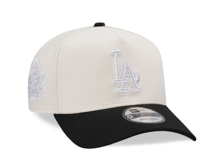 Los Angeles Dodgers Crema y Viscera Negra 9FORTY A-Frame Snapback