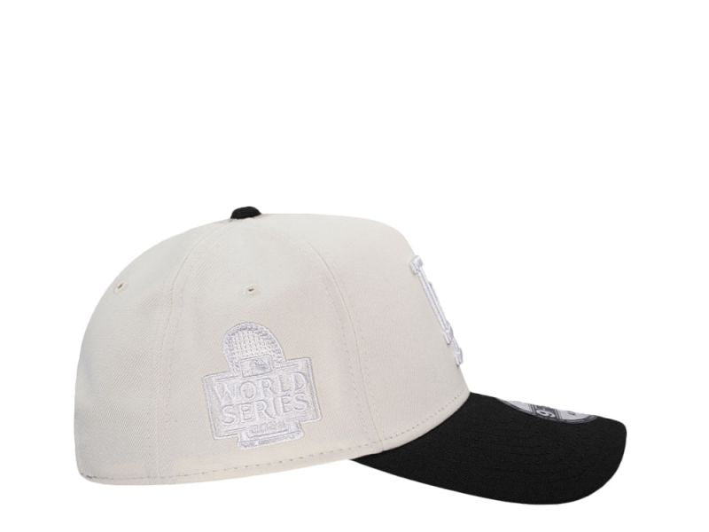 Los Angeles Dodgers Crema y Viscera Negra 9FORTY A-Frame Snapback