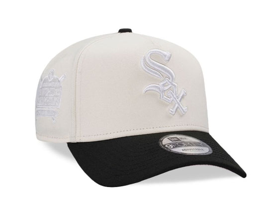 Chicago White Sox Crema y Viscera Negra 9FORTY A-Frame Snapback