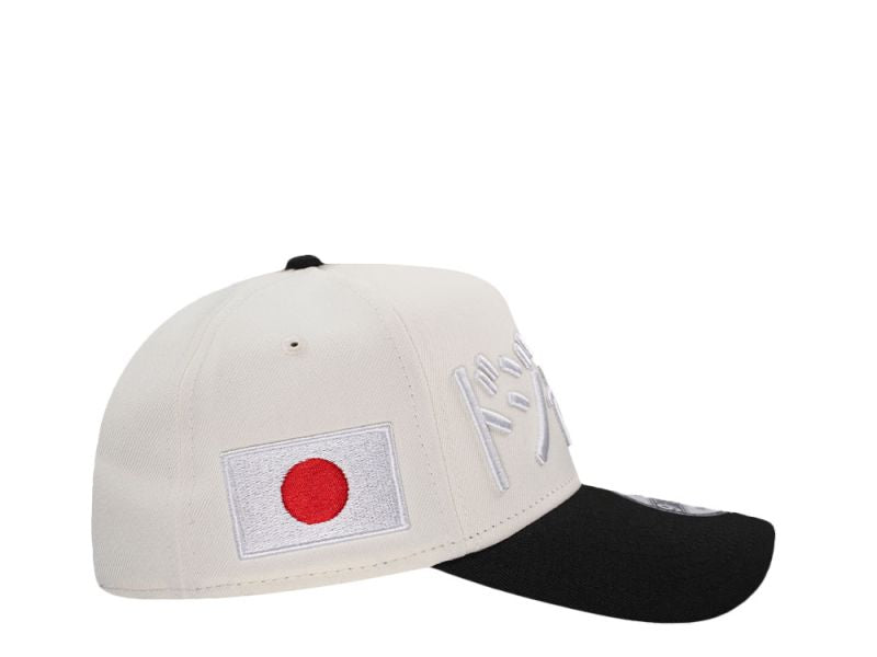 Los Angeles Dodgers Japan White Out Chrome Two Tone Edition 9FORTY A-Frame Snapback