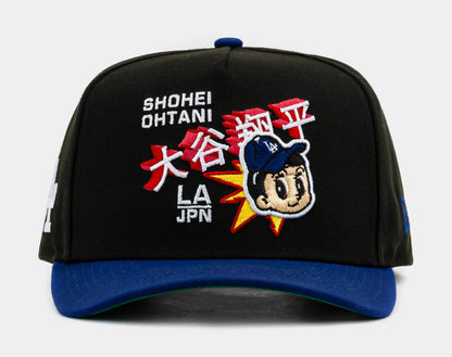 Los Angeles Dodgers Shohei Ohtani Negra y Viscera Azul 9FIFTY A-Frame Snapback