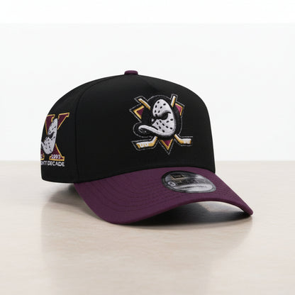Anaheim Ducks 10th Anniversary Black Plum Two Tone Edition 9FORTY A-Frame Snapback