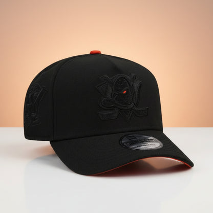 Anaheim Ducks 30th Anniversary Blackout Orange Pop Prime Edition 9FORTY A-Frame Snapback