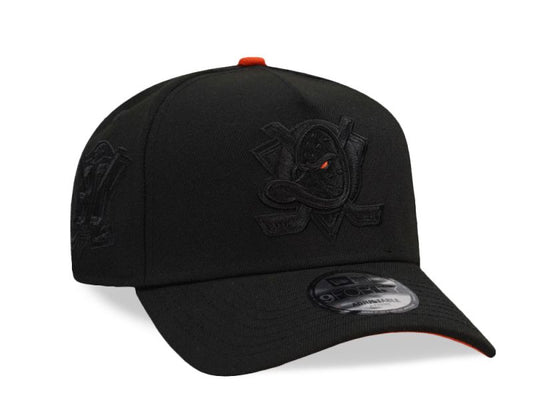 Anaheim Ducks 30th Anniversary Blackout Orange Pop Prime Edition 9FORTY A-Frame Snapback