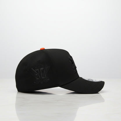 Anaheim Ducks 30th Anniversary Blackout Orange Pop Prime Edition 9FORTY A-Frame Snapback