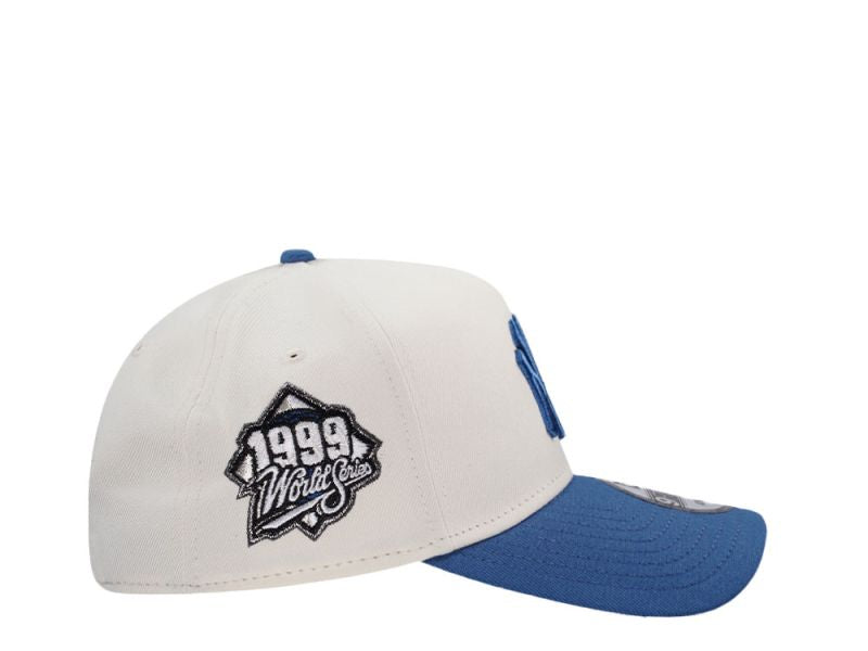 New York Yankees Crema y Viscera Azul 9FORTY A-Frame Snapback