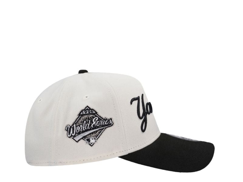 New York Yankees World Series 1996 Script Chrome Two Tone Edition 9FORTY A-Frame Snapback