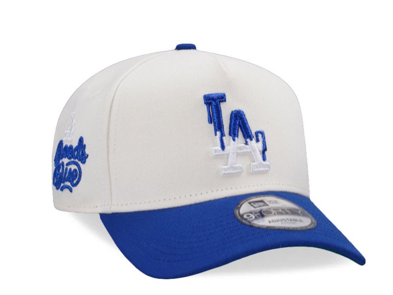 Los Angeles Dodgers Bleed Blue Chrome Two Tone Edition 9FORTY A-Frame Snapback